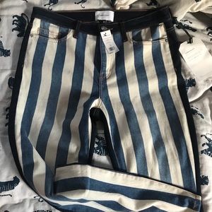 Current Elliott stripe jeans
